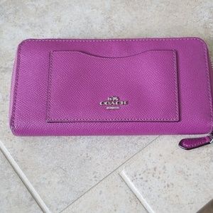 Coach zip around wallet